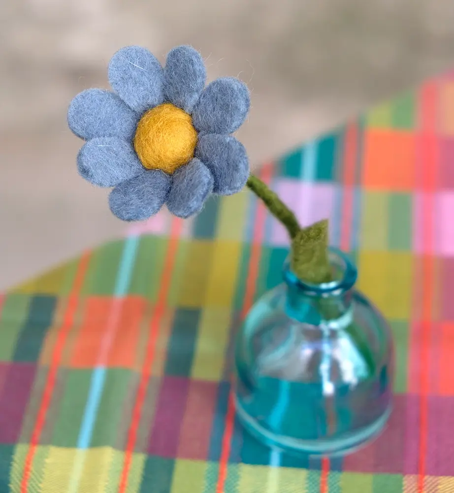 Vilt boeket Vilten boeket - annemoon in vaasje