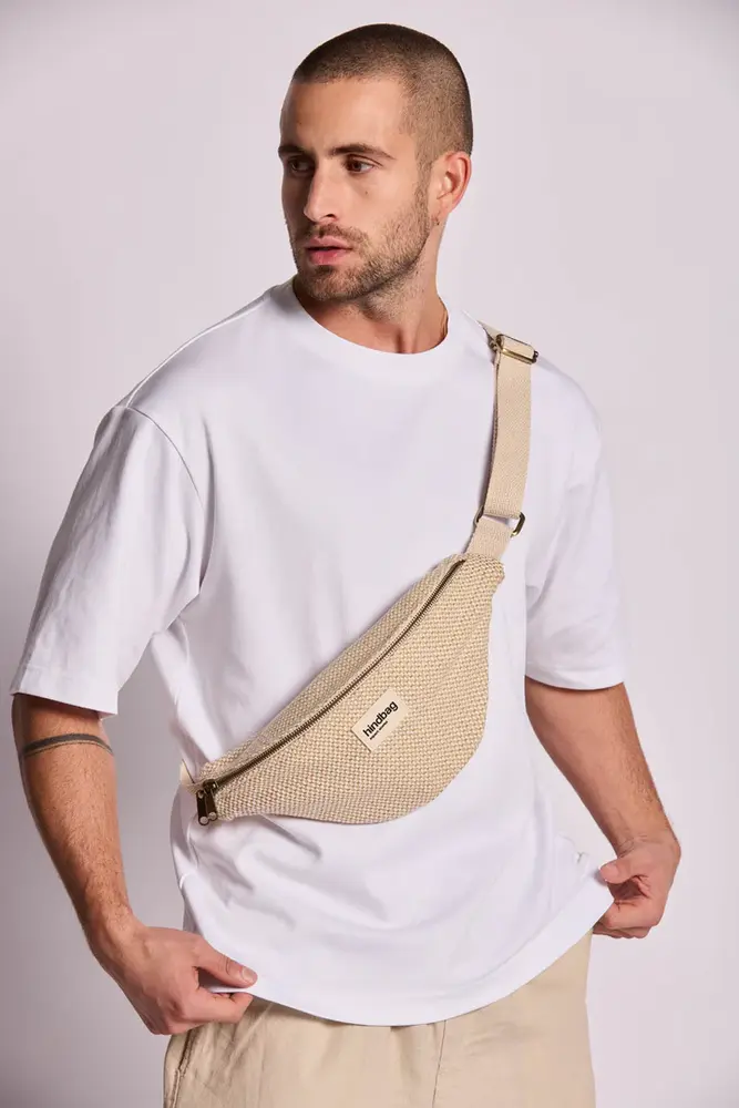 Hindbag Hindbag - fanny pack olivia - braided off-white
