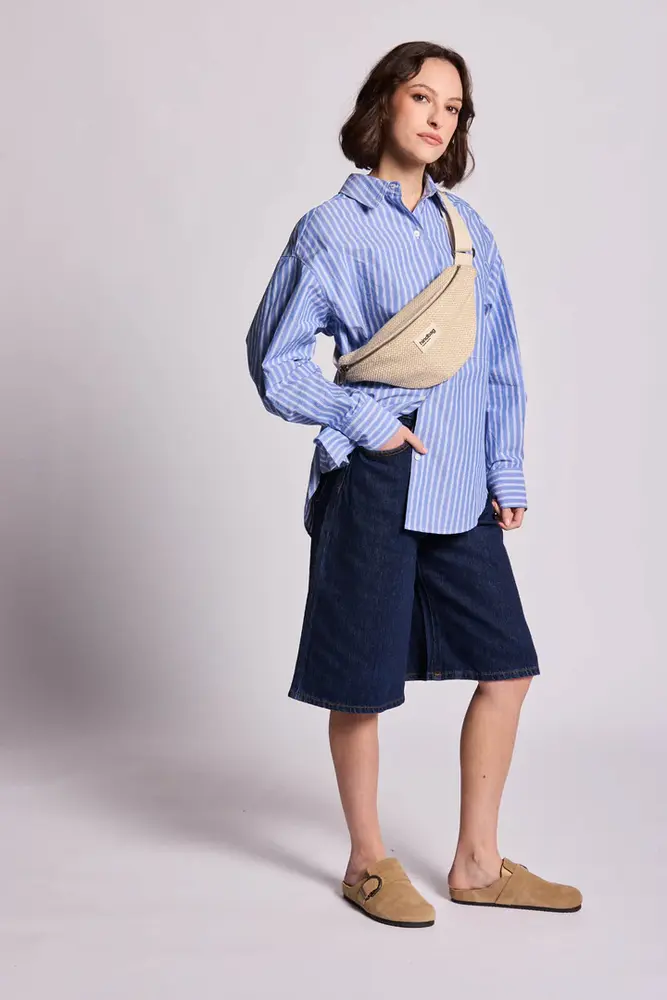 Hindbag Hindbag - fanny pack olivia - braided off-white