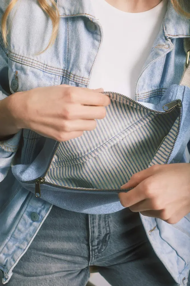 Hindbag Hindbag - fanny pack olivia - denim blue