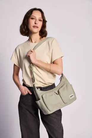 Hindbag Hindbag - multi-pocket bag emile - green clay