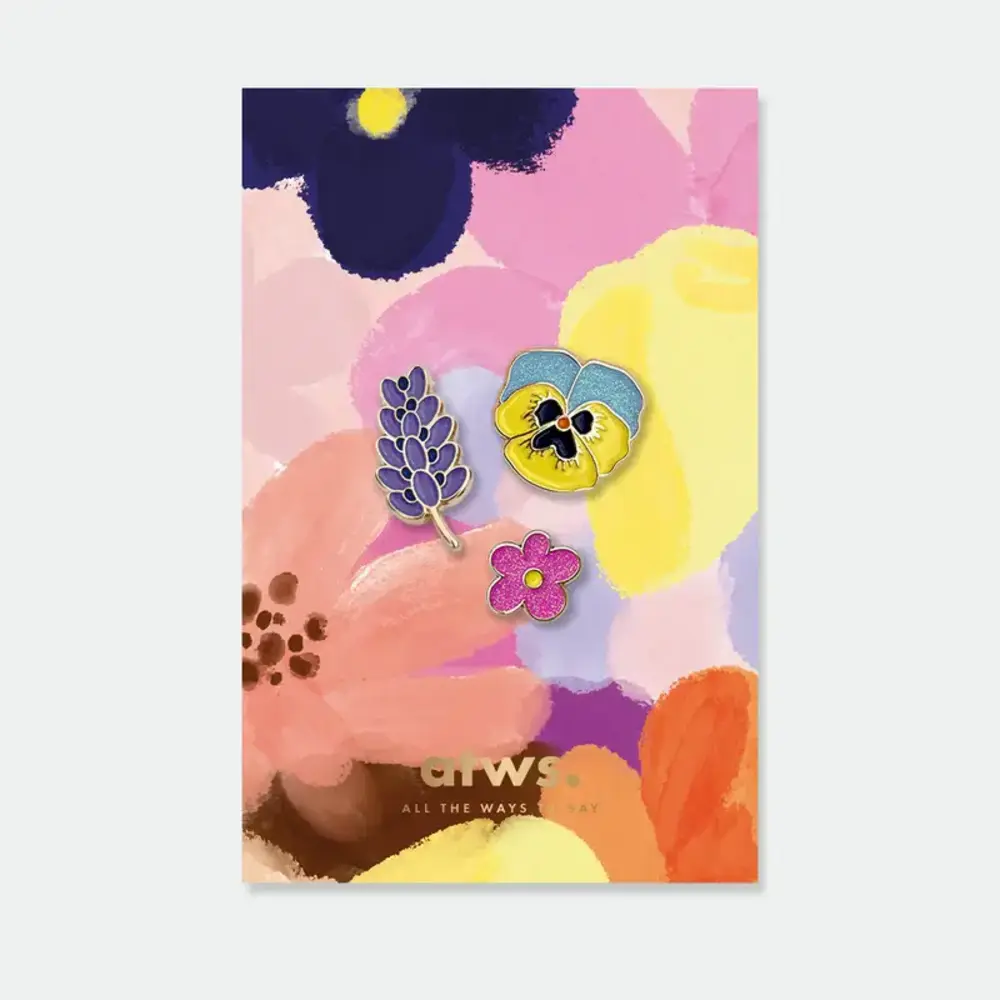 All the ways to say All the ways to say - pins - flowers (3 pins)
