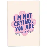 Kaart Blanche Kaart blanche - wenskaart - not crying