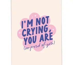 Kaart Blanche Kaart blanche - wenskaart - not crying