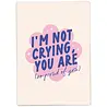 Kaart Blanche Kaart blanche - wenskaart - not crying