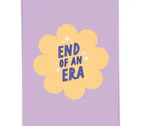 Kaart Blanche Kaart blanche - wenskaart - end of an era