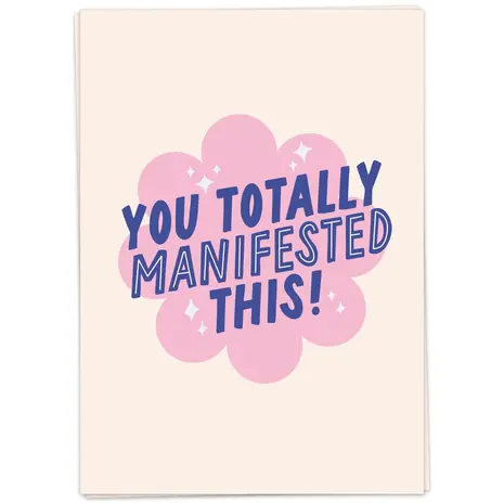 Kaart Blanche Kaart blanche - wenskaart - manifested