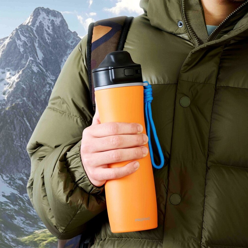 Profino Profino - thermos sportfles active (600 ml) - orange