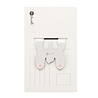 Macnettic Macnettic - magnetische boekenlegger - rabbit