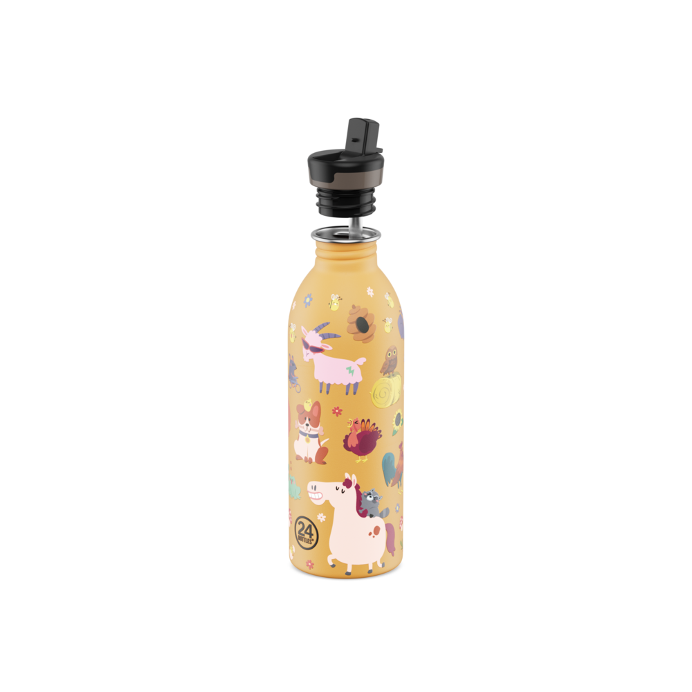 24 Bottles 24 Bottles - rvs drinkfles (500 ml) - farm friends
