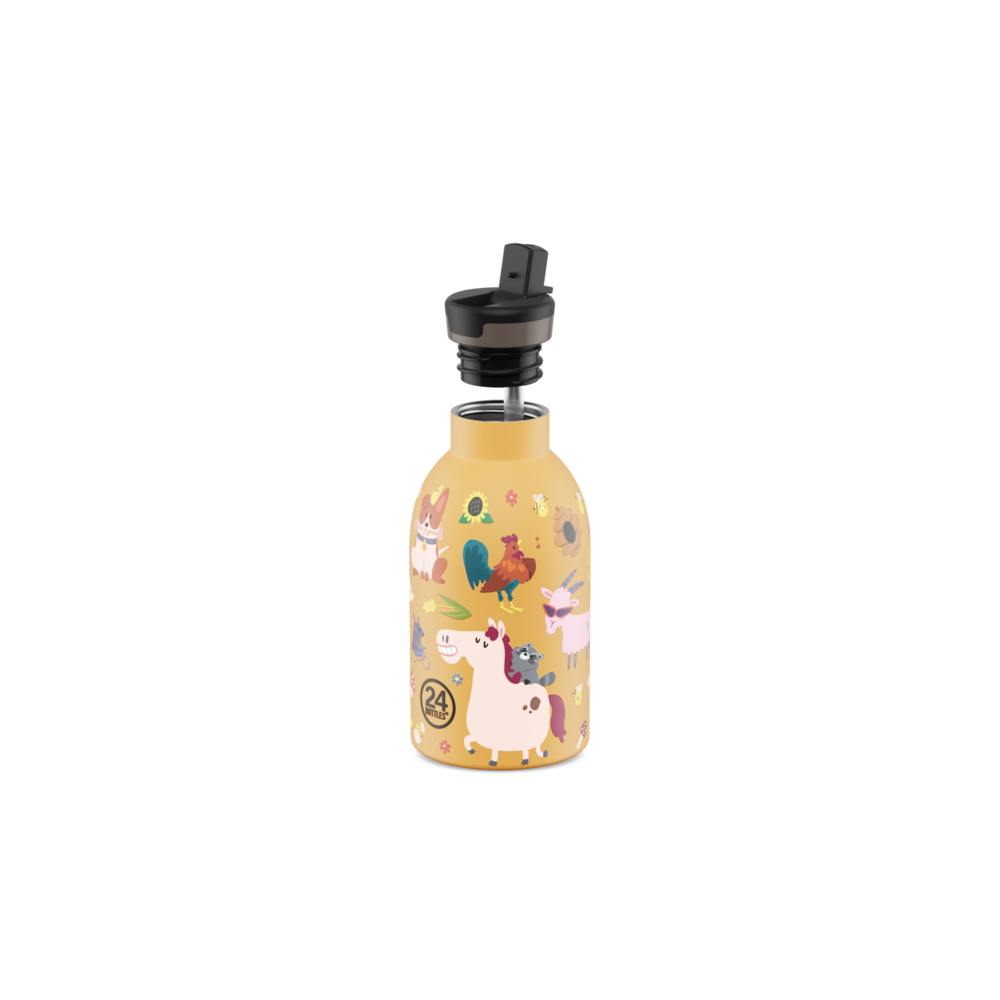 24 Bottles 24 Bottles - rvs drinkfles (250 ml) - farm friends
