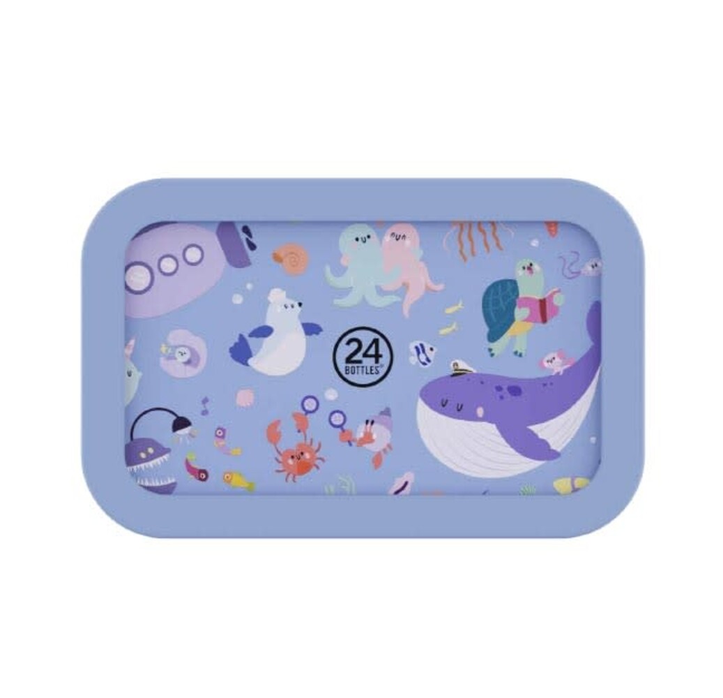 24 Bottles 24 Bottles - rvs snackbox (700 ml) - ocean friends 24 Bottles 24 Bottles - rvs snackbox (700 ml) - ocean friends