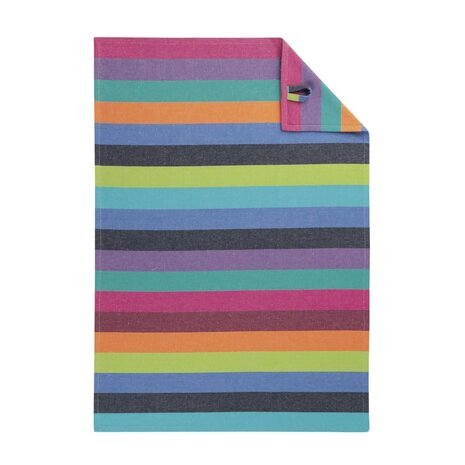 Cawö Cawö - theedoek - lifestyle stripes donker breed (50x70 cm)