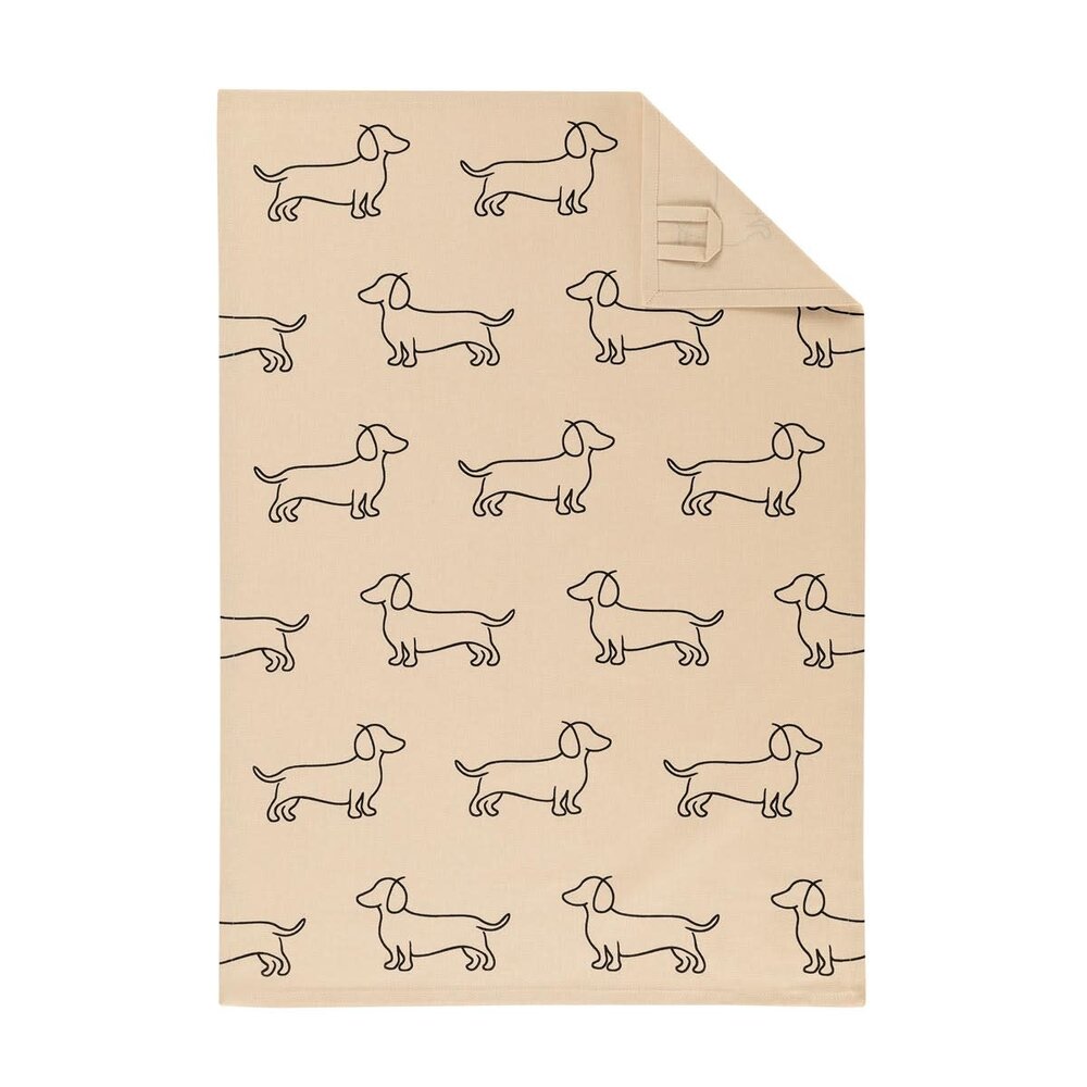 Cawö Cawö - theedoek - we love dogs (50x70 cm)