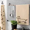 Cawö Cawö - theedoek - we love dogs companion (50x70 cm)