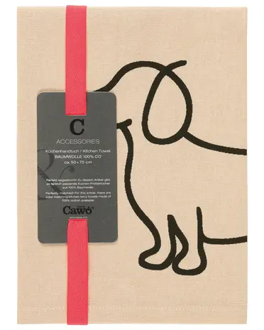 Cawö Cawö - theedoek - we love dogs companion (50x70 cm)