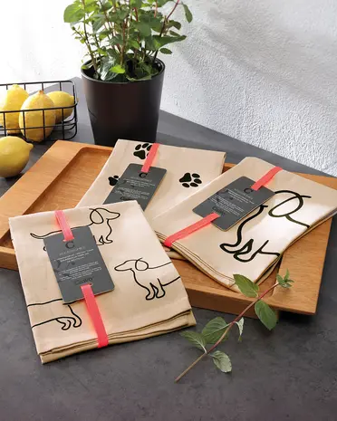Cawö Cawö - theedoek - we love dogs companion (50x70 cm)