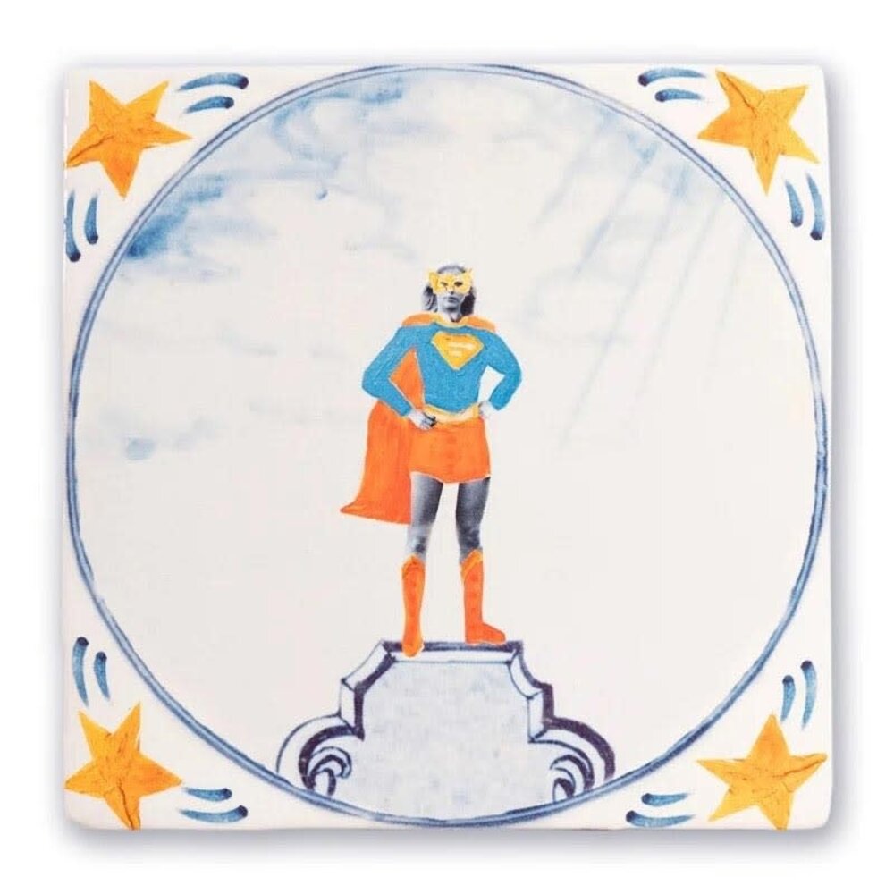 Storytiles Storytiles - tegel medium - superwoman (13x13 cm) Storytiles Storytiles - tegel medium - superwoman (13x13 cm)