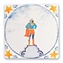 Storytiles - tegel medium - superwoman (13x13 cm)