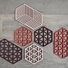 Zone Denmark Zone - panonderzetter triangles (16x14cm) - burned red Zone Denmark Zone - panonderzetter triangles (16x14cm) - burned red