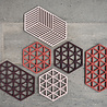 Zone Denmark Zone - panonderzetter triangles lang (24x14cm) - burned red Zone Denmark Zone - panonderzetter triangles lang (24x14cm) - burned red