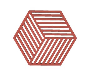 Zone Denmark Zone - panonderzetter hexagon (16x14cm) - burned red Zone Denmark Zone - panonderzetter hexagon (16x14cm) - burned red