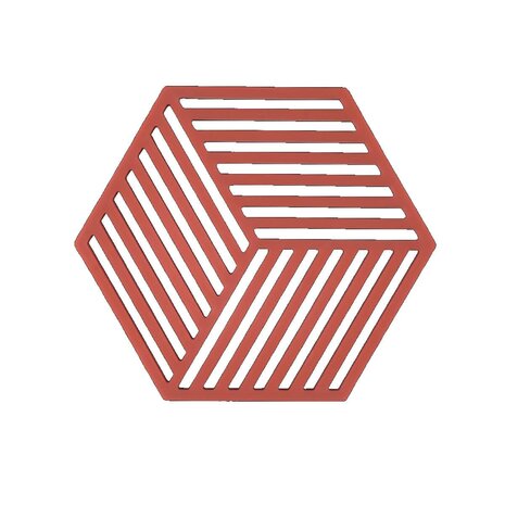 Zone Denmark Zone - panonderzetter hexagon (16x14cm) - burned red Zone Denmark Zone - panonderzetter hexagon (16x14cm) - burned red