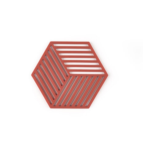 Zone Denmark Zone - panonderzetter hexagon (16x14cm) - burned red Zone Denmark Zone - panonderzetter hexagon (16x14cm) - burned red