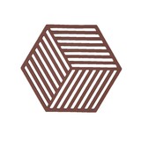 Zone Denmark Zone - panonderzetter hexagon (16x14cm) - burgundy Zone Denmark Zone - panonderzetter hexagon (16x14cm) - burgundy