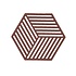 Zone - panonderzetter hexagon (16x14cm) - burgundy Zone - panonderzetter hexagon (16x14cm) - burgundy