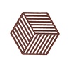Zone Denmark Zone - panonderzetter hexagon (16x14cm) - burgundy