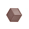 Zone Denmark Zone - panonderzetter hexagon (16x14cm) - burgundy