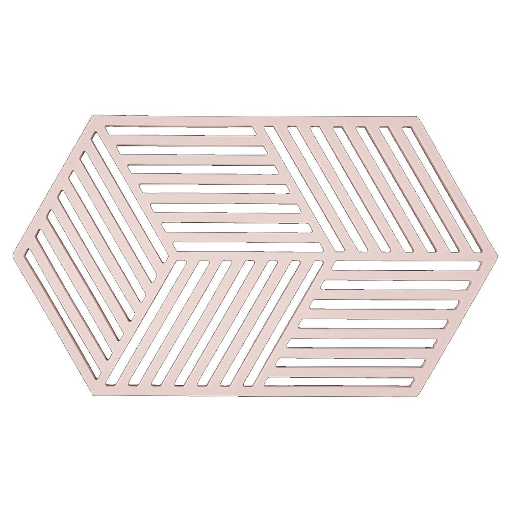 Zone Denmark Zone - panonderzetter hexagon lang (24x14cm) - rose Zone Denmark Zone - panonderzetter hexagon lang (24x14cm) - rose