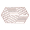 Zone Denmark Zone - panonderzetter hexagon lang (24x14cm) - rose Zone Denmark Zone - panonderzetter hexagon lang (24x14cm) - rose