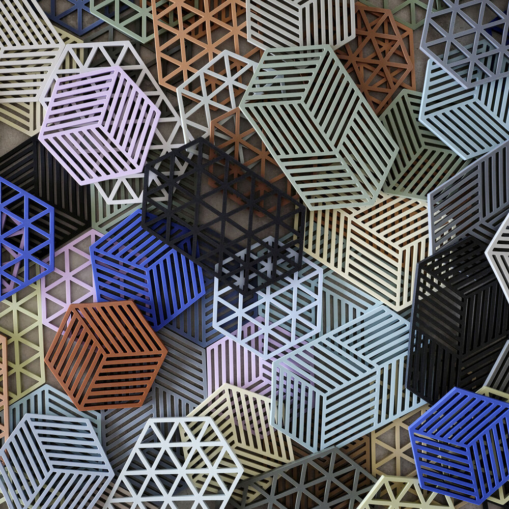 Zone Denmark Zone - panonderzetter hexagon lang (24x14cm) - rosemary Zone Denmark Zone - panonderzetter hexagon lang (24x14cm) - rosemary