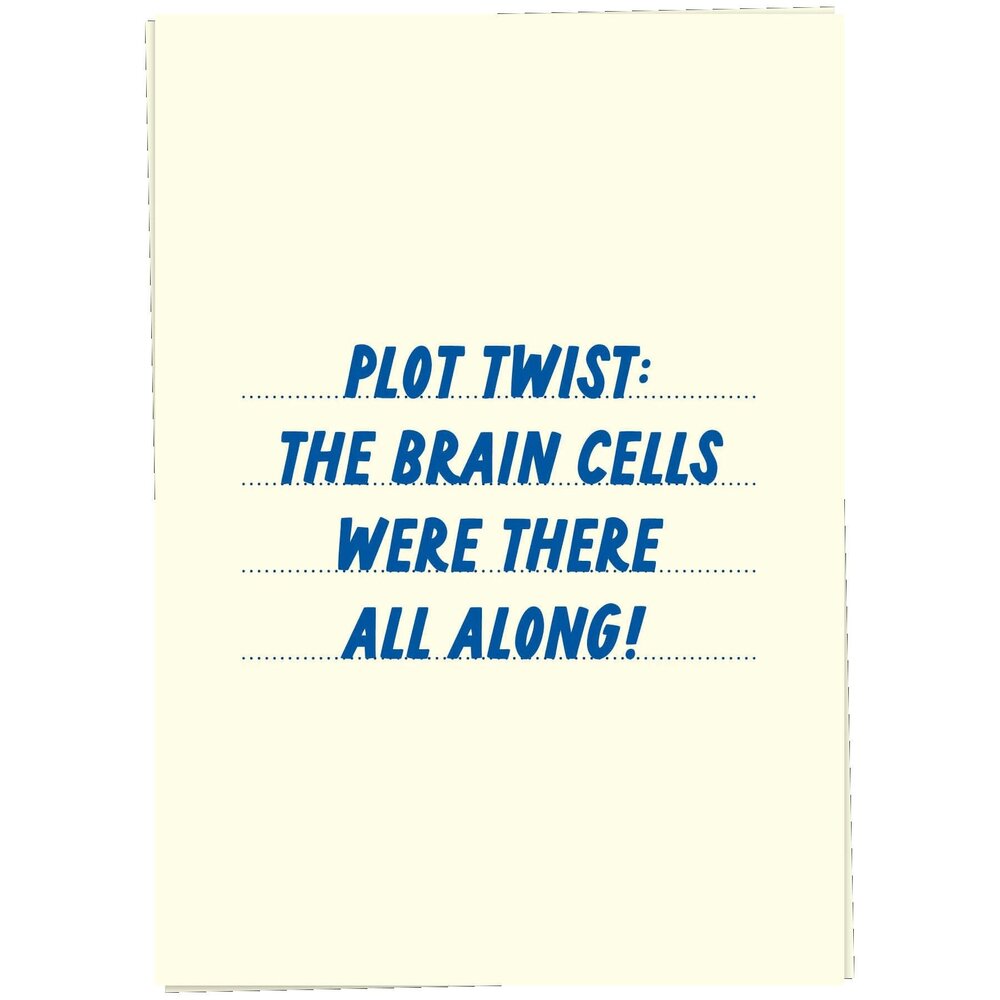 Kaart Blanche Kaart blanche - wenskaart - brain cells Kaart Blanche Kaart blanche - wenskaart - brain cells