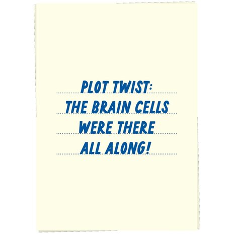 Kaart Blanche Kaart blanche - wenskaart - brain cells Kaart Blanche Kaart blanche - wenskaart - brain cells