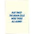 Kaart blanche - wenskaart - brain cells