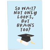 Kaart Blanche Kaart blanche - wenskaart - brains too