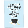 Kaart Blanche Kaart blanche - wenskaart - brains too