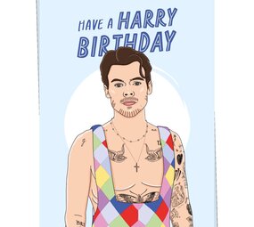 Kaart Blanche Kaart blanche - wenskaart - harry birthday