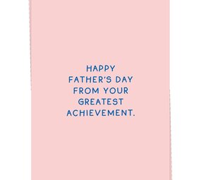 Kaart Blanche Kaart blanche - wenskaart - greatest achievement dad Kaart Blanche Kaart blanche - wenskaart - greatest achievement dad