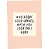 Kaart blanche - wenskaart - good grades
