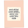 Kaart Blanche Kaart blanche - wenskaart - good grades Kaart Blanche Kaart blanche - wenskaart - good grades