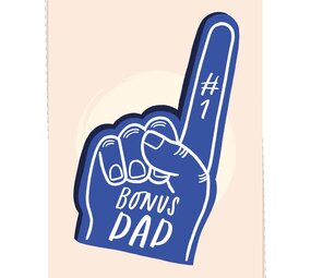 Kaart Blanche Kaart blanche - wenskaart - number one bonus dad