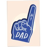 Kaart Blanche Kaart blanche - wenskaart - number one dad