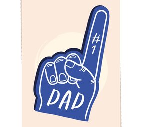 Kaart Blanche Kaart blanche - wenskaart - number one dad