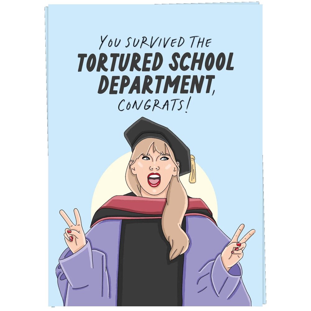 Kaart Blanche Kaart blanche - wenskaart - tortured school department