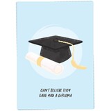 Kaart Blanche Kaart blanche - wenskaart - you a diploma