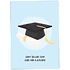 Kaart blanche - wenskaart - you a diploma